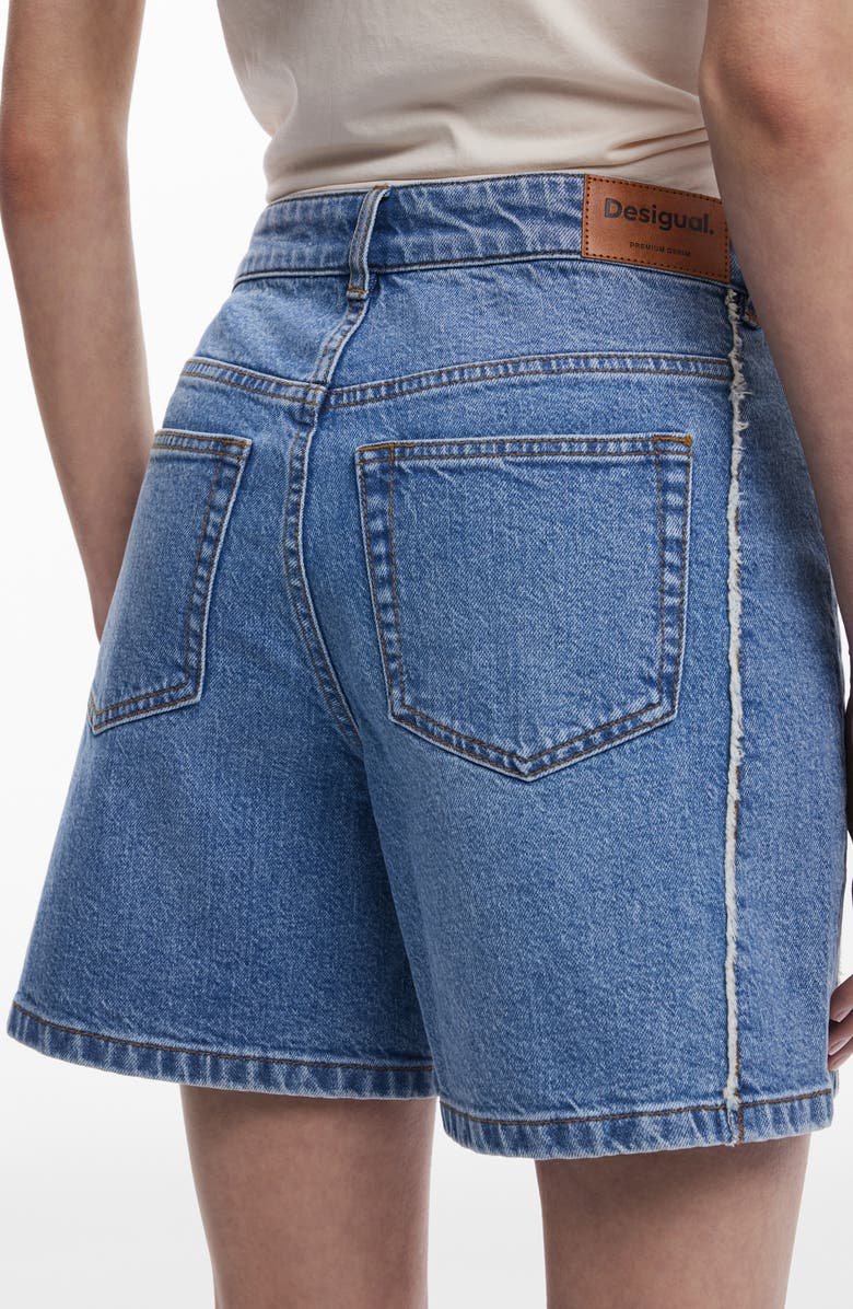 Desigual Stretch Denim Shorts, Alternate, color, 