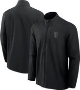FANATICS Men's Fanatics Black San Francisco Giants Front Office Woven Full-Zip Jacket