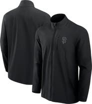FANATICS Men's Fanatics Black San Francisco Giants Front Office Woven Full-Zip Jacket