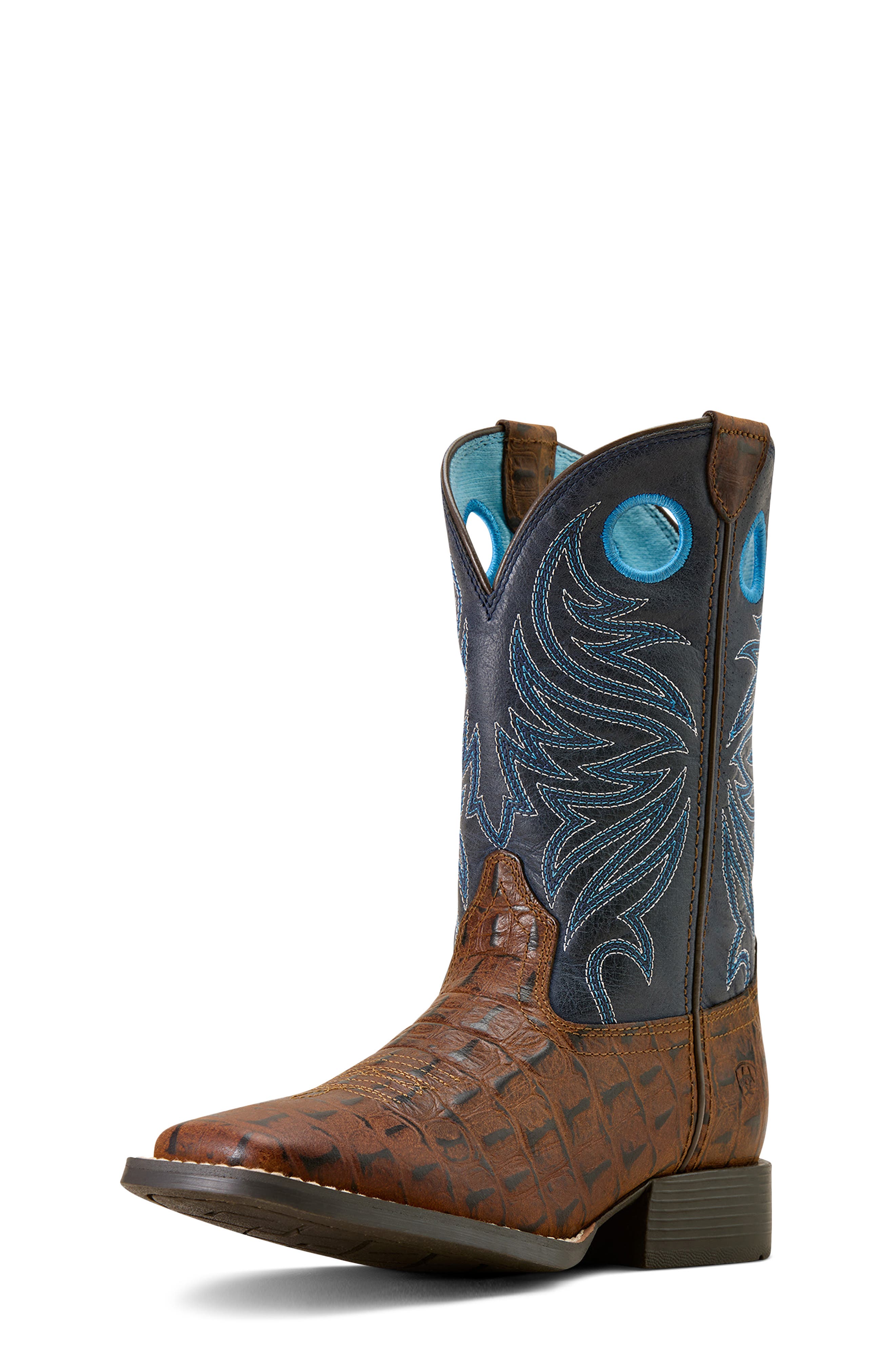 Ariat Kids' Knox Wide Square Toe Western Boot, Alternate, color, 