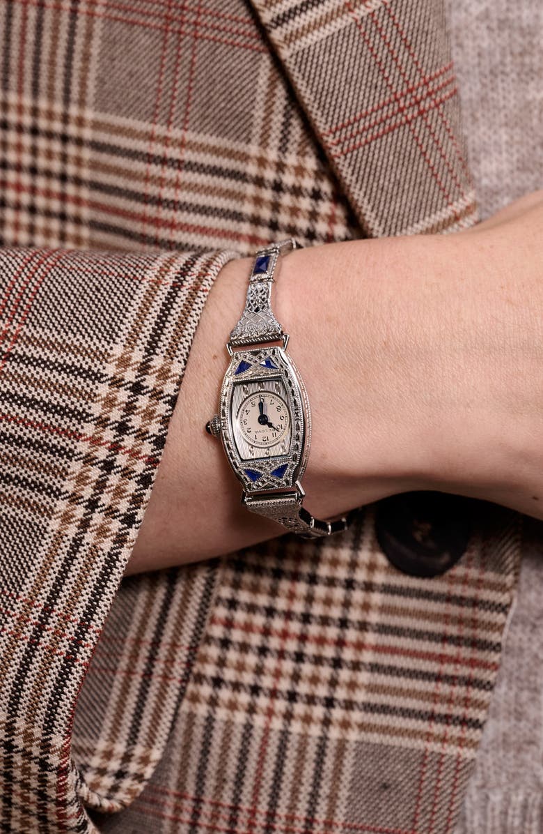 BULOVA Archive Series 'Miss America' Bracelet Watch, 18.3mm x 28mm, Alternate, color, Silver-Tone