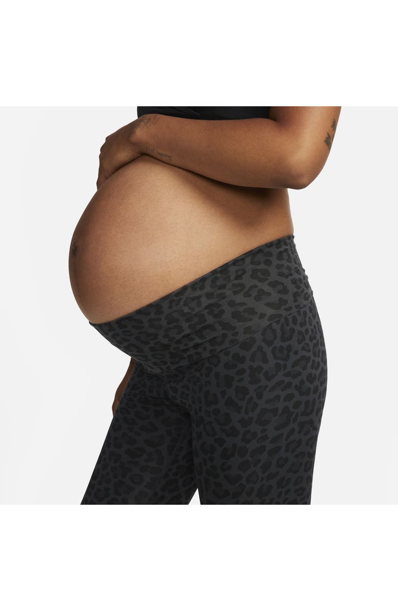 Nike High Waisted Leopard Print Maternity Leggings, Alternate, color,