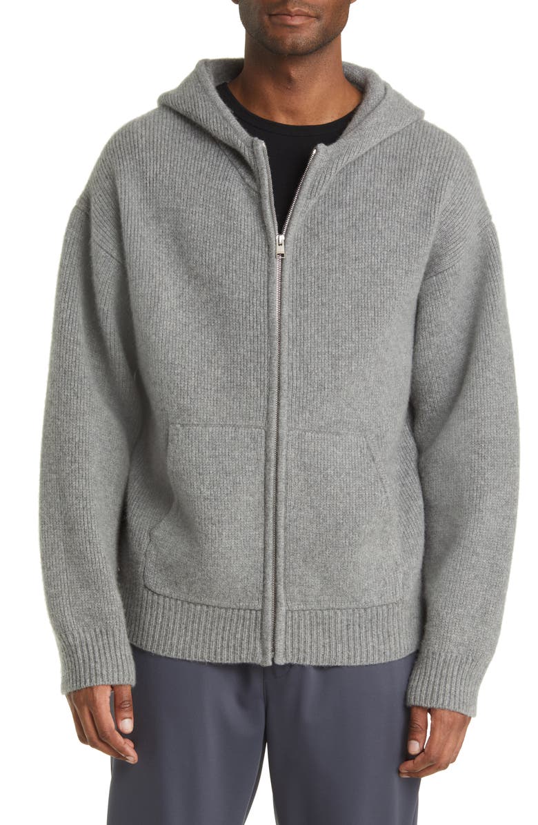 FRAME Men's Full Zip Cashmere Hoodie, Main, color,