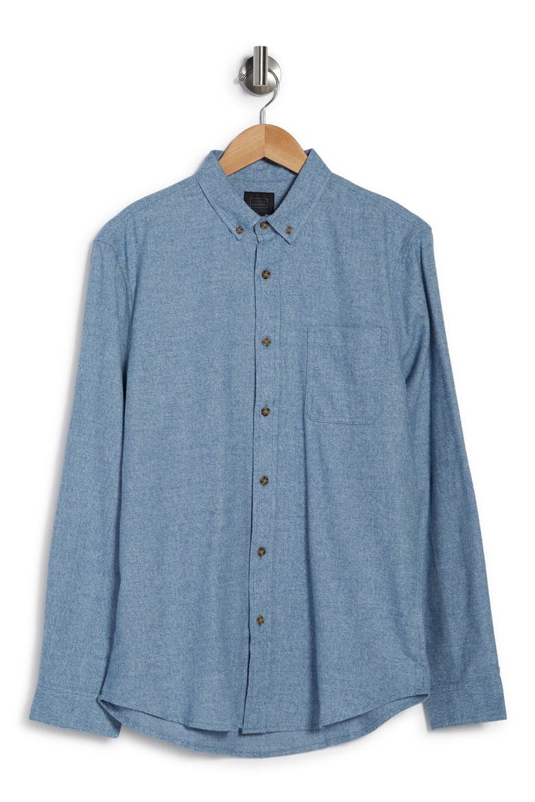 Grindle Long Sleeve Trim Fit Shirt, Alternate, color, BLUE CAPTAIN WHITE GRINDLE