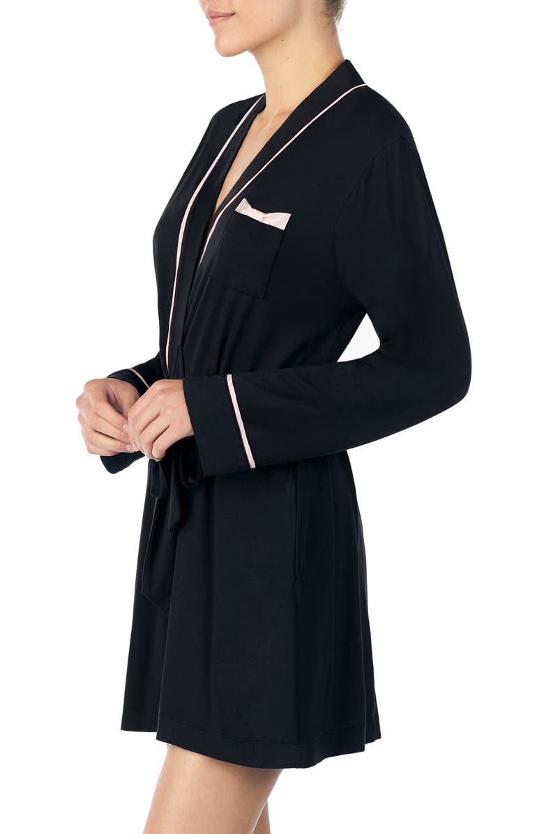 Kate Spade New York jersey short robe, Alternate, color, 