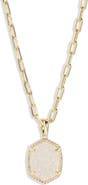 Kendra Scott Daphne Pavé Frame Pendant Necklace