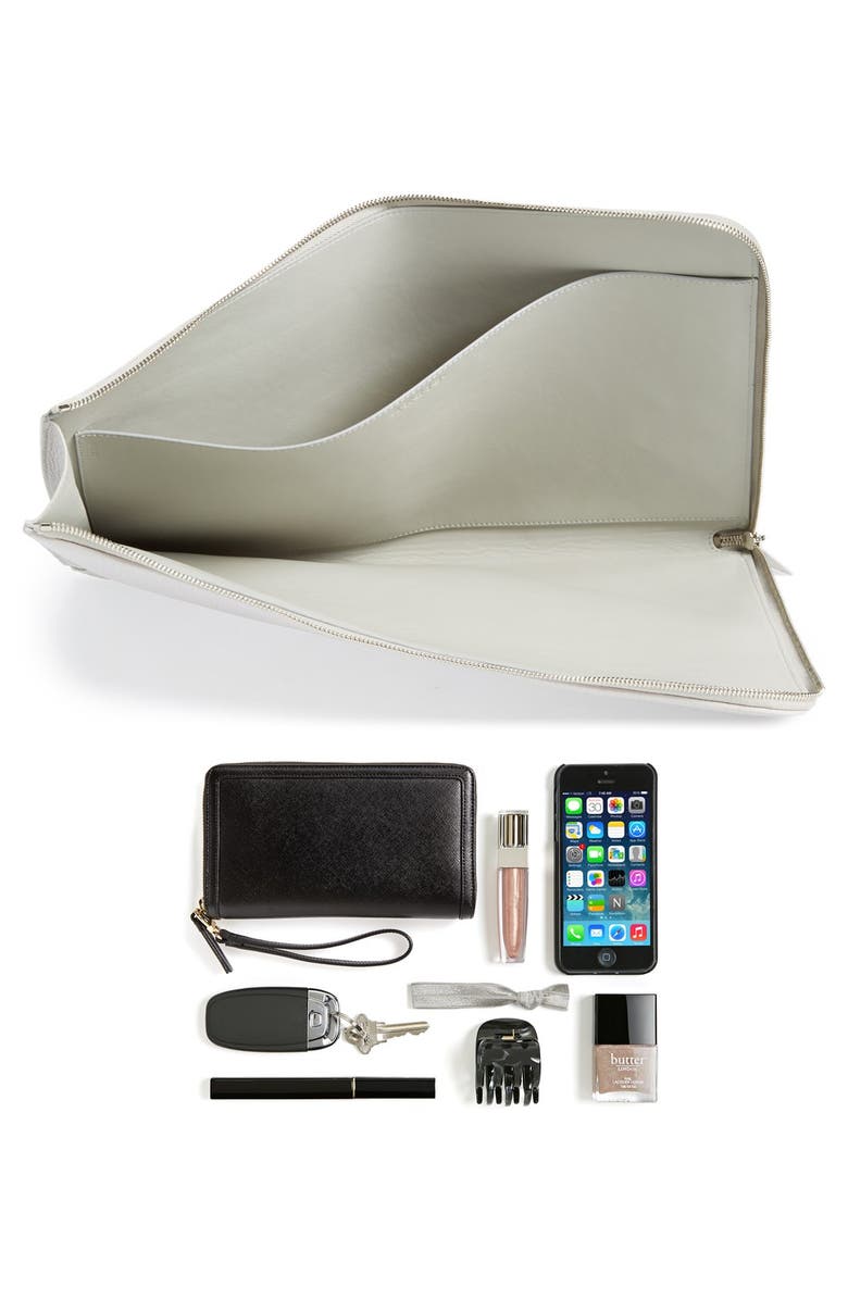 Akris 'Anouk' Leather Laptop Portfolio, Alternate, color,