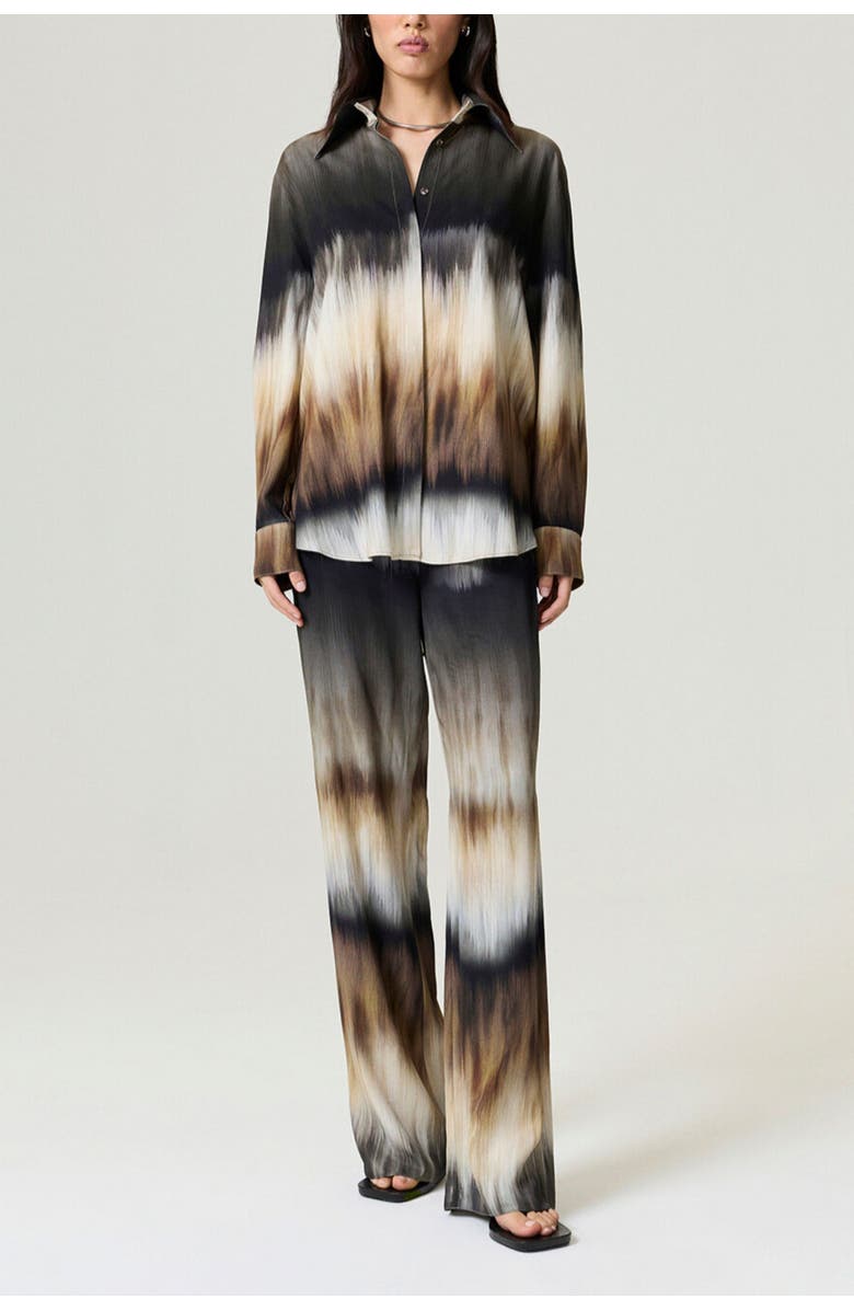 Nocturne Tie-Dye Printed Shirt, Alternate, color, Multi-Colored