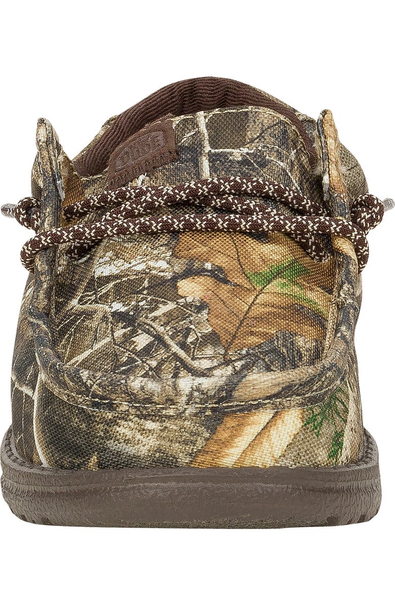 Hey Dude Kids' Wally Realtree Edge Slip-On, Alternate, color, Brown/ Natural