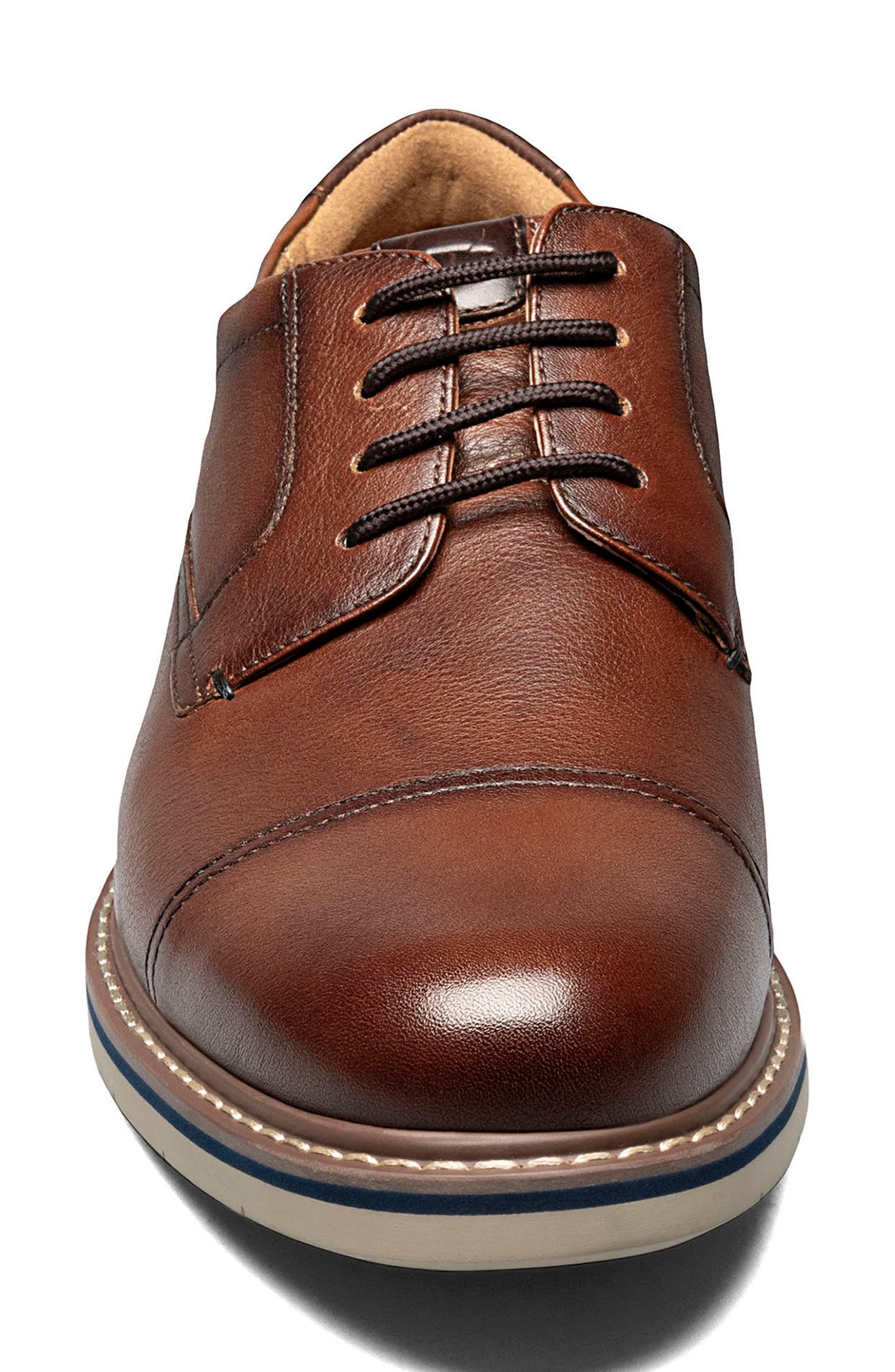 Norwalk Cap Toe Derby, Alternate, color, COGNAC