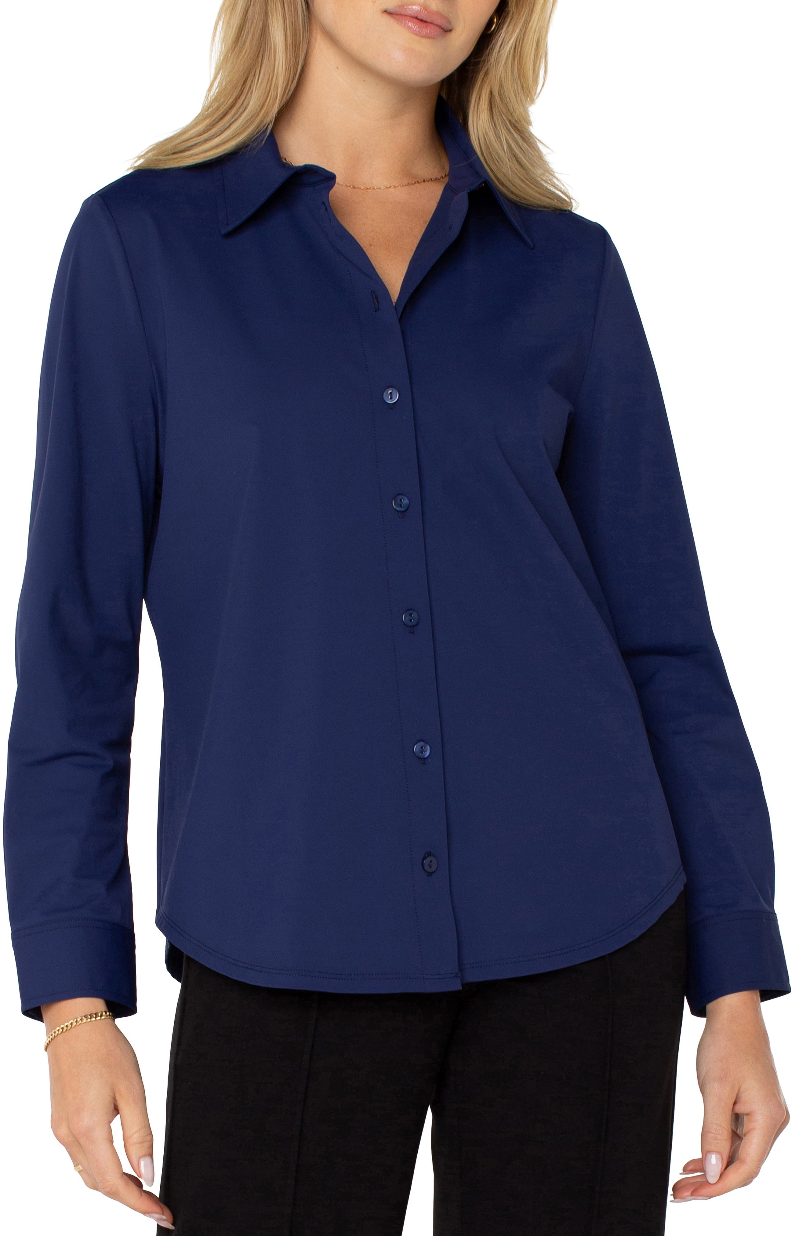 Liverpool Knit Button-Up Shirt