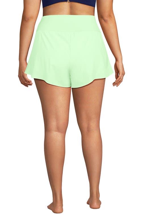 LANDS' END LANDS' END PLUS SIZE 3" PINCHLESS FLUTTER SWIM SHORT WITH PANTY