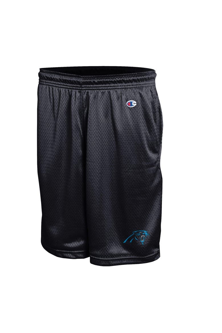 Men's Champion Black Carolina Panthers Classic Mesh Shorts, Alternate, color, Black