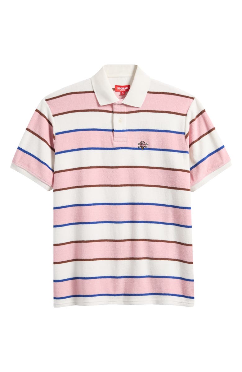 ICECREAM Iceberg Stripe Cotton Piqué Polo, Alternate, color,