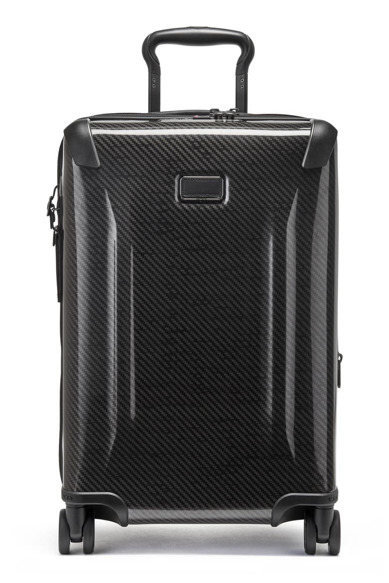 International Expandable 4 Wheeled Carry-On Bag, Main, color, BLACK/ GRAPHITE