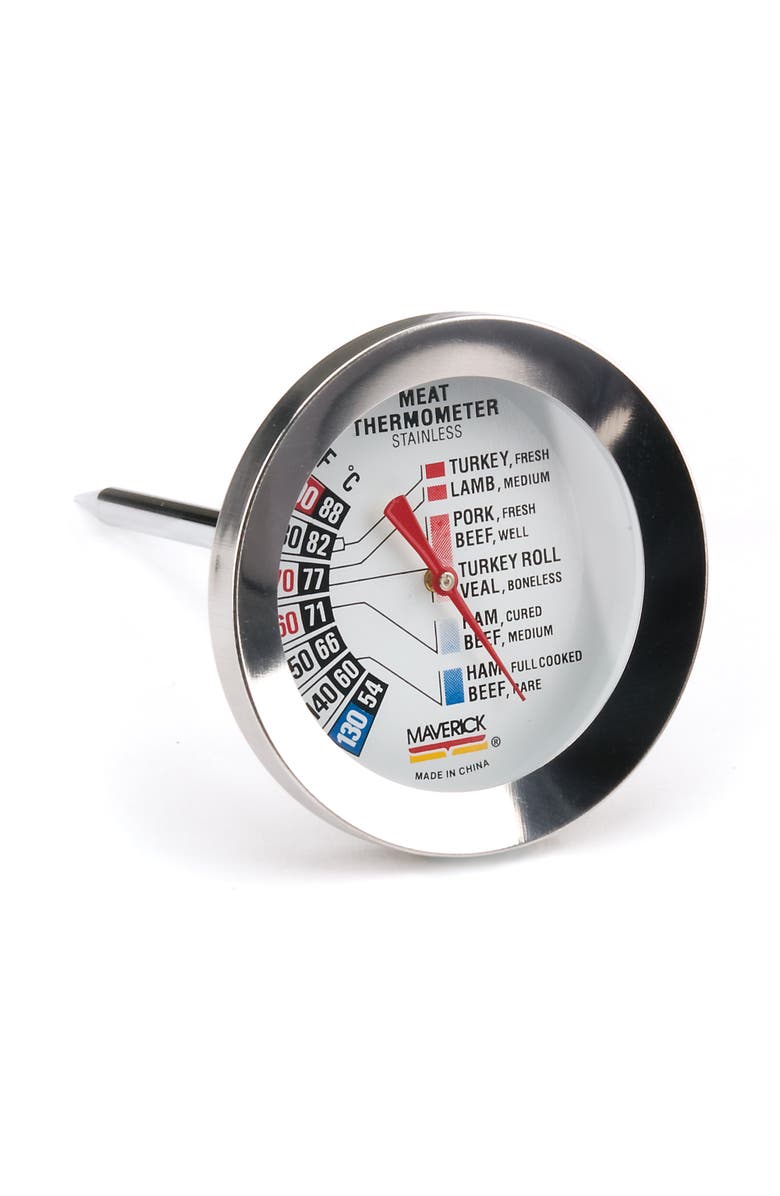 Maverick Large Dial Meat Thermometer, Main, color, Silver