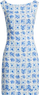 Sam Edelman Tile Floral Print Sheath Dress
