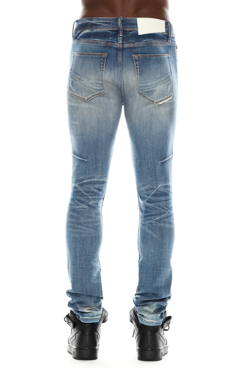 Punk Stretch Super Skinny Jeans, Alternate, color, MOONLIGHT