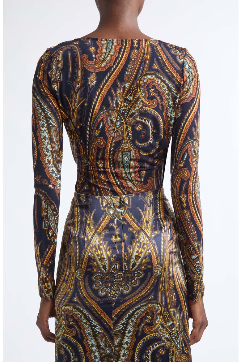 Paisley Wrap Top, Alternate, color, PRINTED BLUE BASE