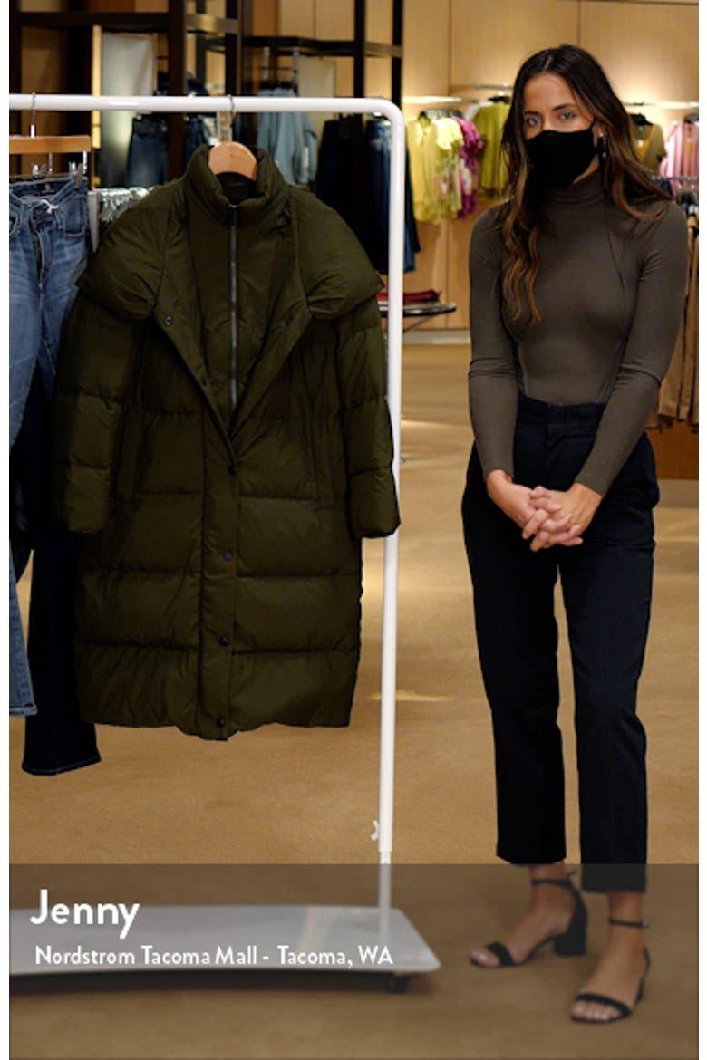Pillow Collar Quilted Puffer Coat video