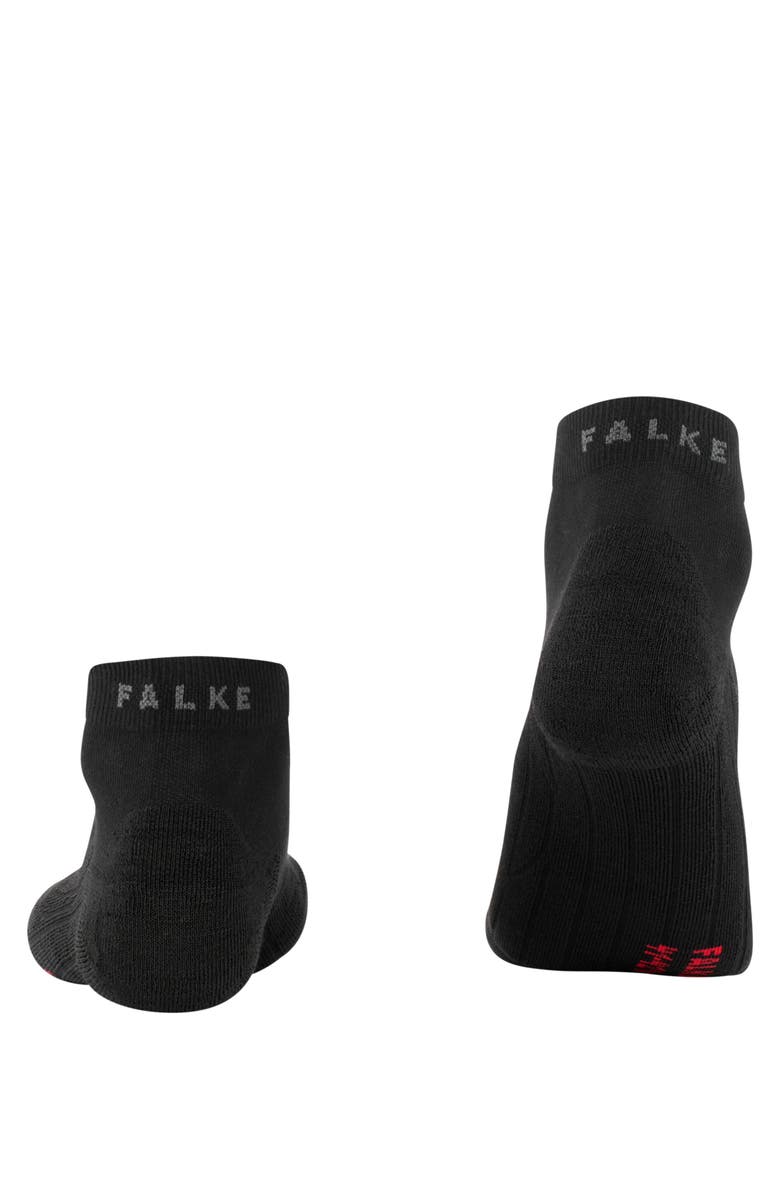 Falke GO2 High Ankle Golf Socks for Spiked Shoes, Alternate, color, Black