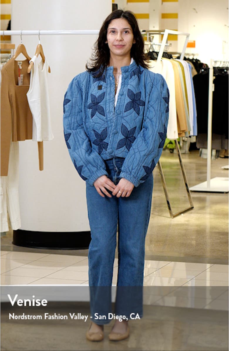 Quinn Quilted Cotton Denim Jacket