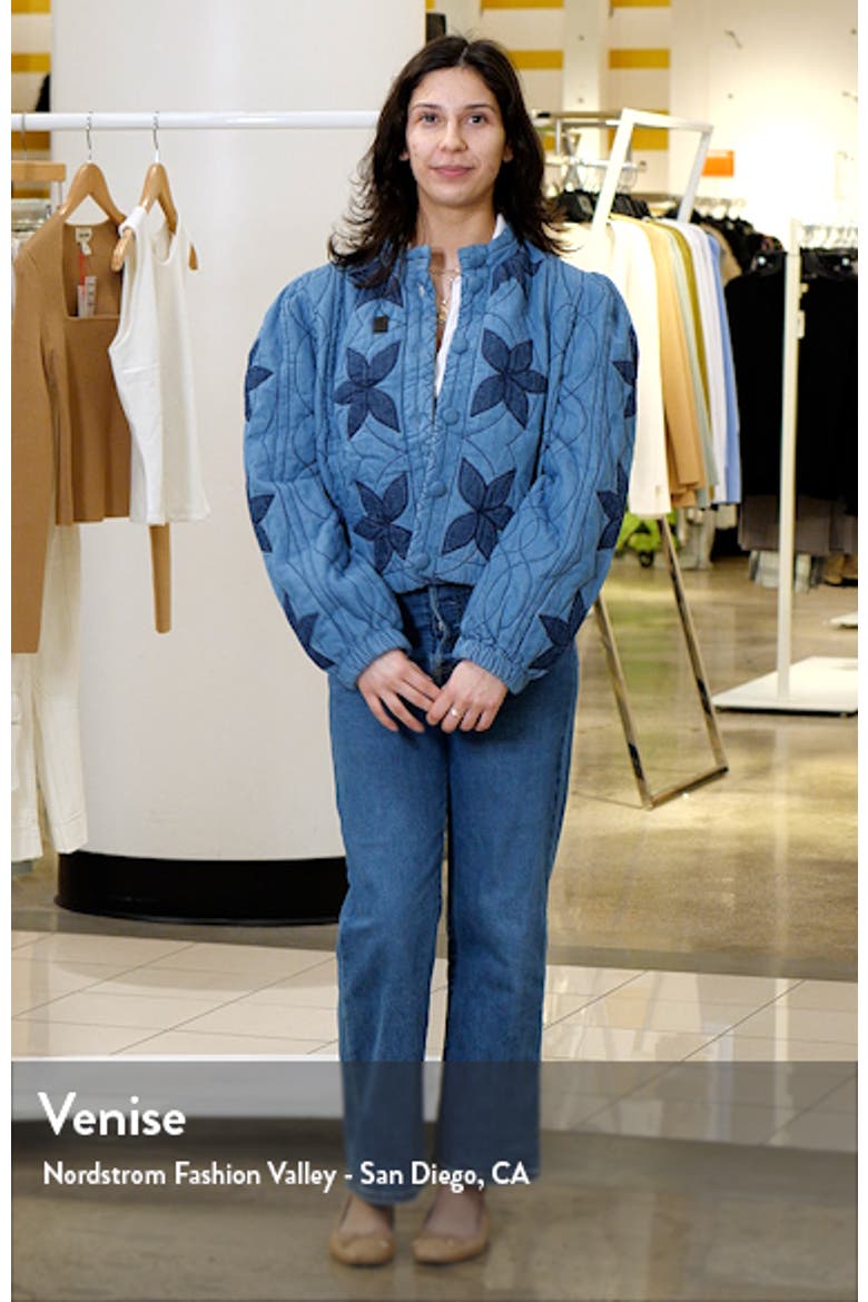 Quinn Quilted Cotton Denim Jacket video