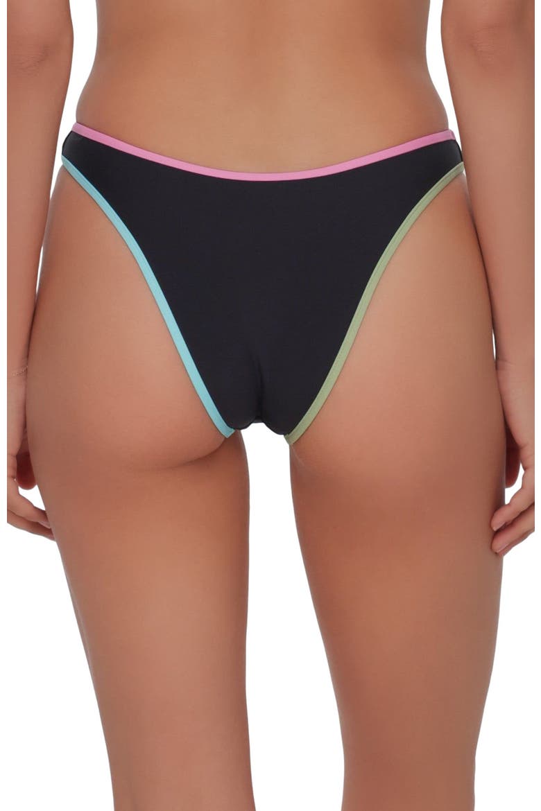 Dani Scoop Bikini Swim Bottoms, Alternate, color, Black