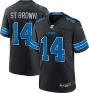 Nike Men's Nike Amon-Ra St. Brown Black Detroit Lions 2nd Alternate Game Jersey