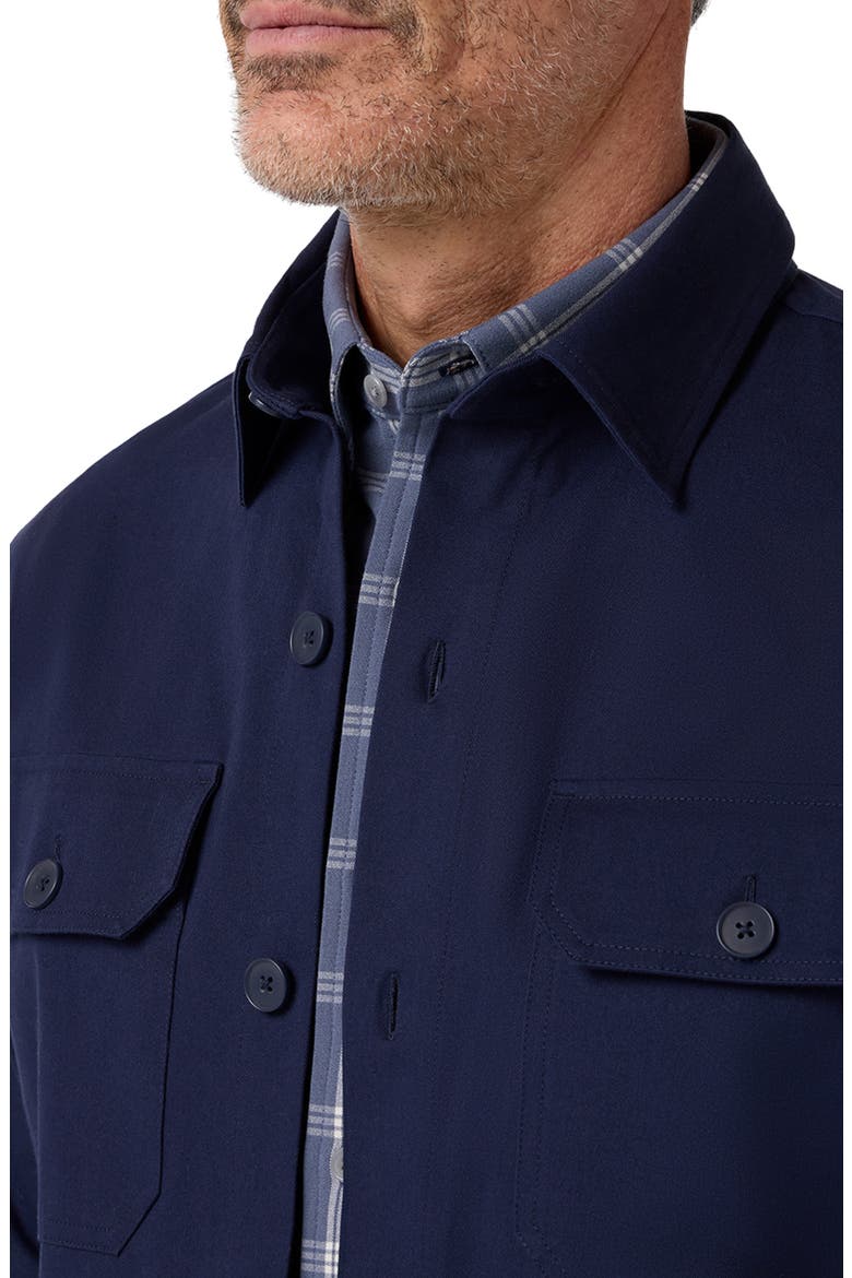 Warren Performance Shirt Jacket, Alternate, color, NAVY