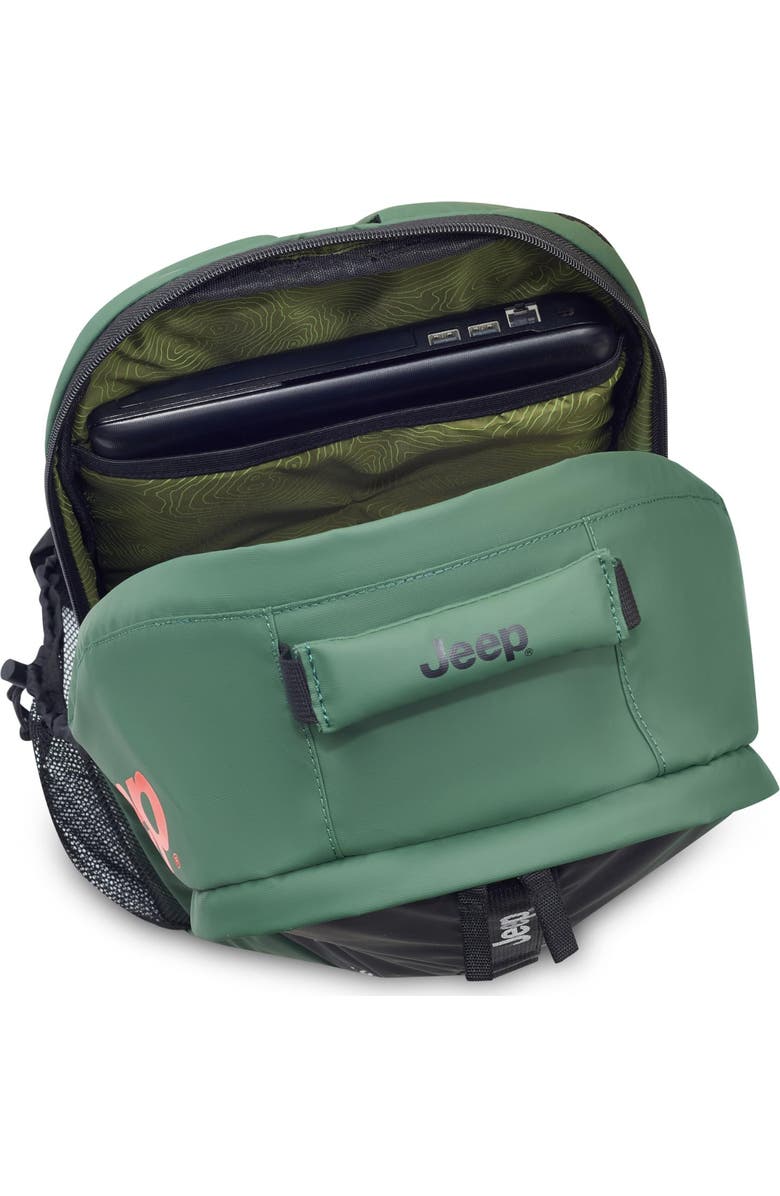 JEEP JS011B 15.6" Laptop Laptop Travel Backpack, Alternate, color, Green