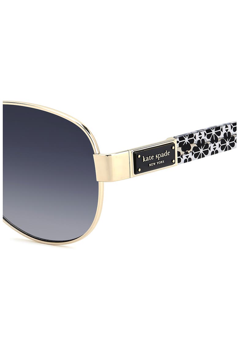 Kate Spade Dalia 2/S Aviator Sunglasses Womens Silver Purple Gradient Kate Spade Women main image 4