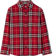 Burberry Check Cotton Flannel Shirt