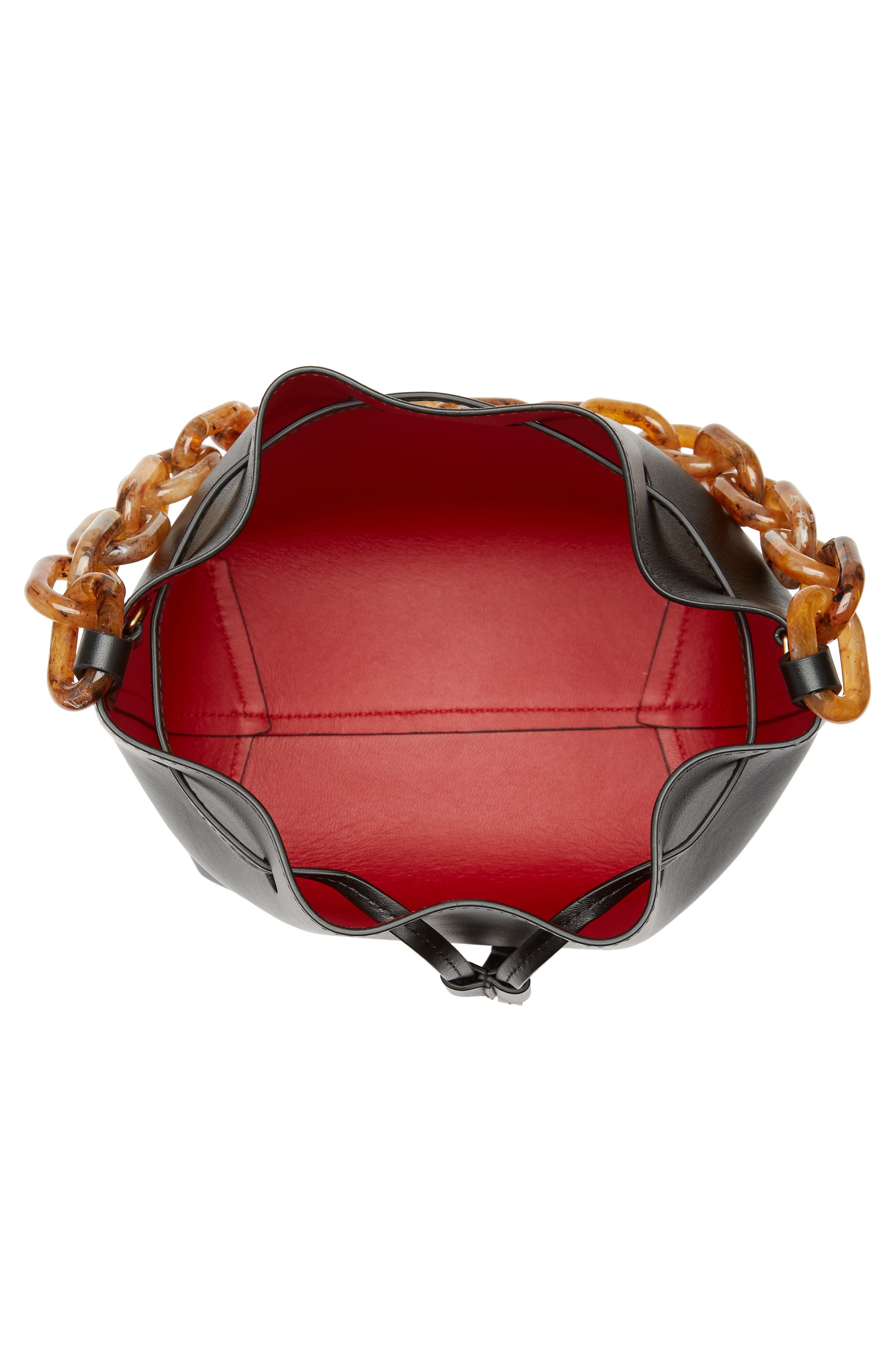 Mansur Gavriel Mini Twist Leather Bucket Bag, Alternate, color, 