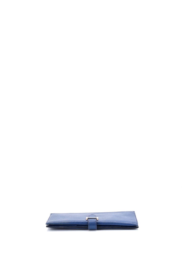 Bearn Wallet Chevre Mysore Long, Alternate, color, Bleu de Malte