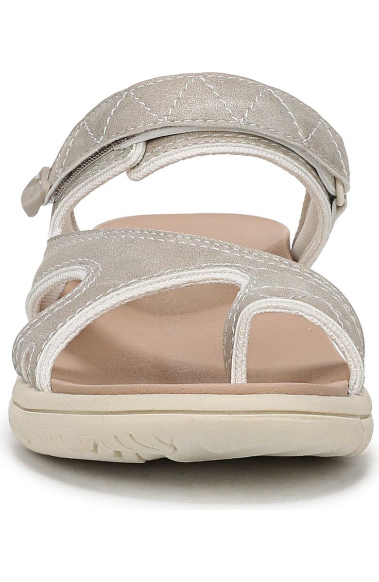Dr. Scholl's Island Breeze Slide Sandal, Alternate, color, Oyster Grey Faux Leather