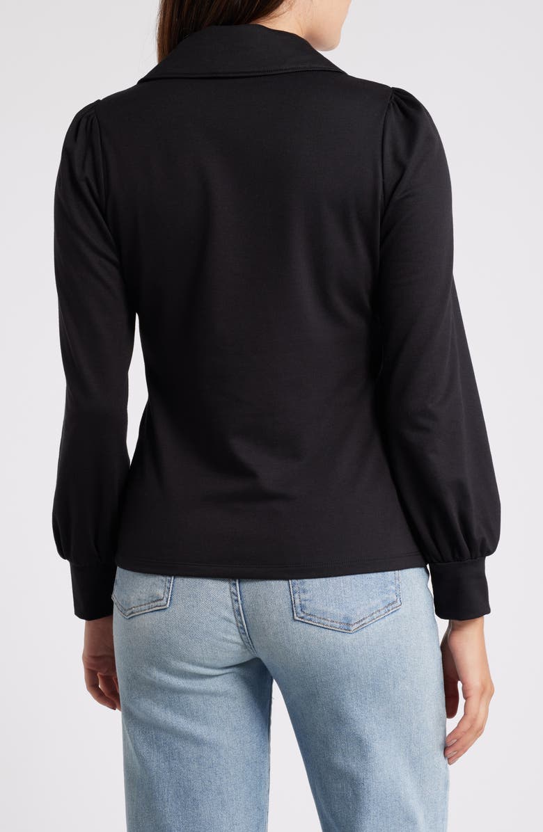 Caslon<sup>®</sup> Long Sleeve Johnny Collar Polo, Alternate, color,