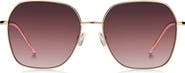 BOSS 58mm Gradient Square Sunglasses