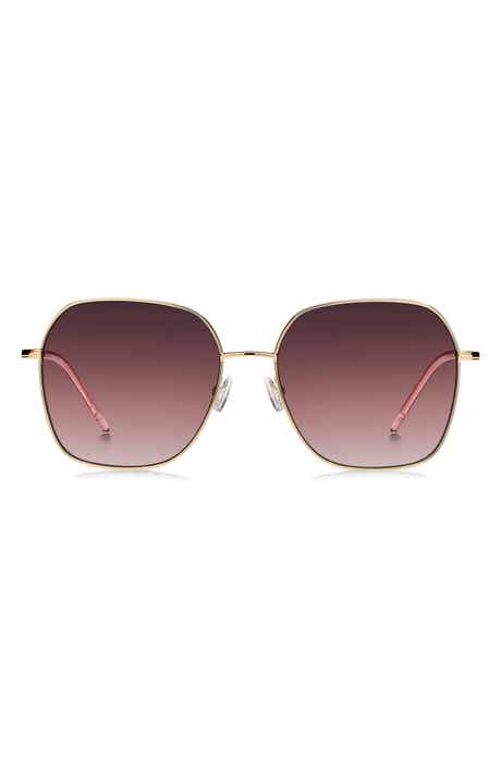 BOSS 58mm Gradient Square Sunglasses