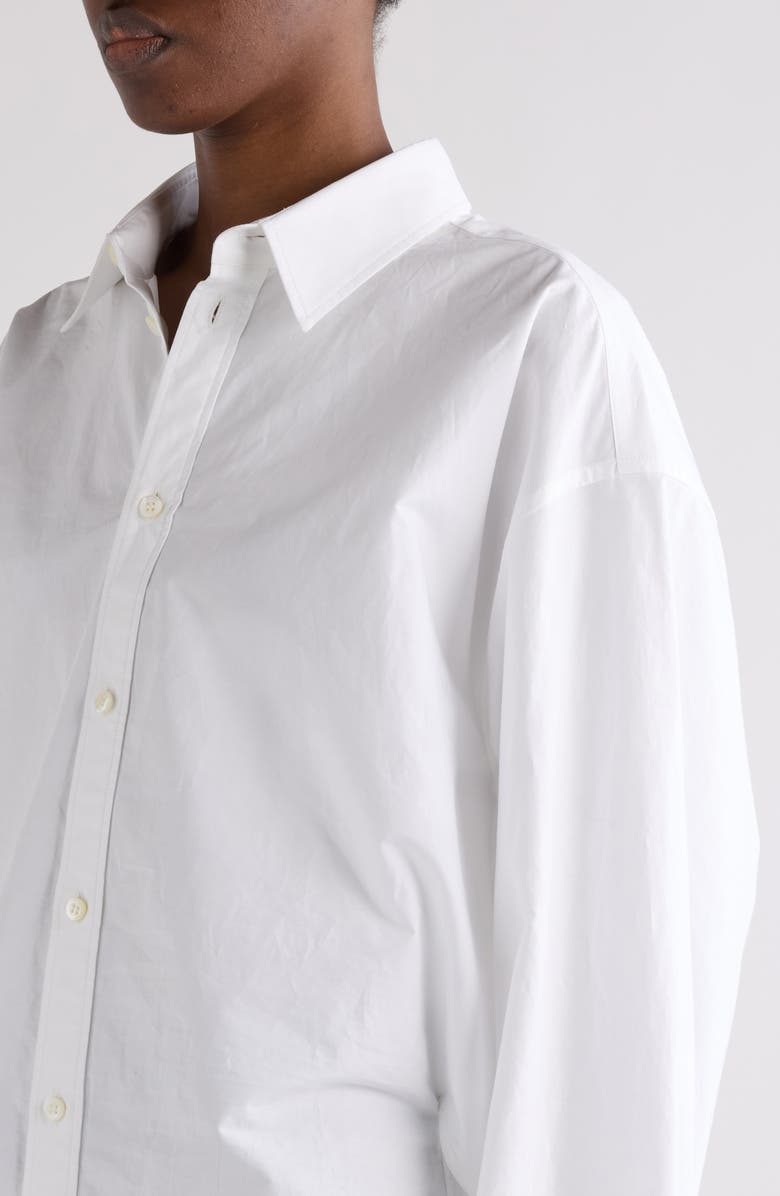 Balenciaga Semifitted Button-Up Shirt, Alternate, color, 9000 White