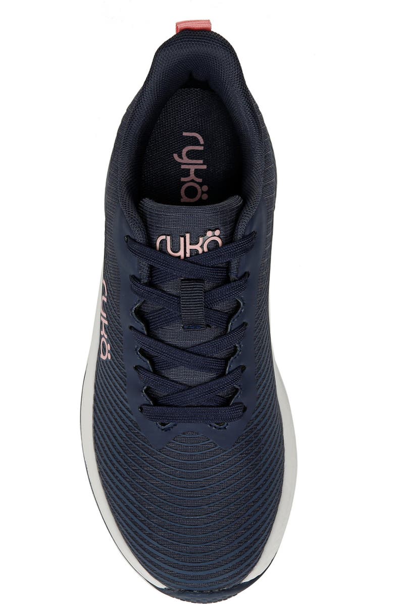 Rykä Genuine Walking Sneaker, Alternate, color, Academy Blue Fabric