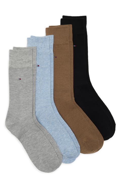 4-Pack Crew Dress Socks