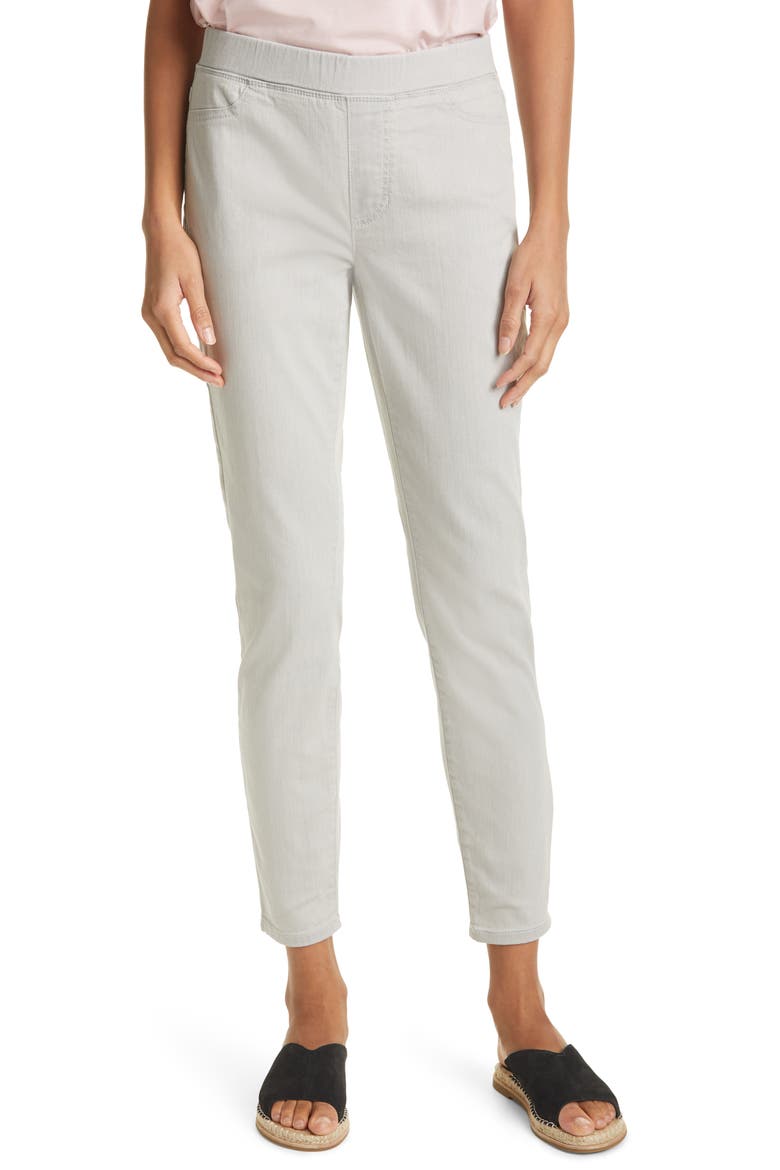 Stretch Denim Leggings, Main, color, CEMENT