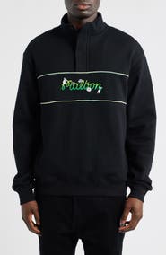 MALBON Grateful Dead Quarter Zip Sweatshirt