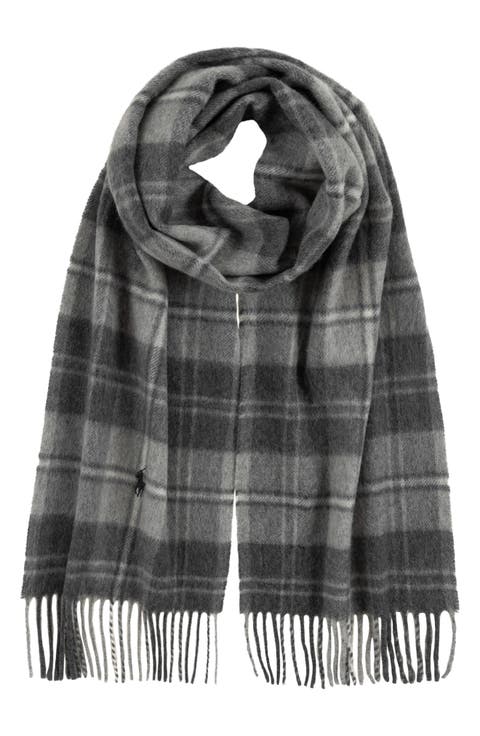 Plaid Wool & Cashmere Scarf