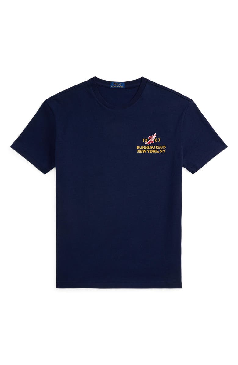 Polo Ralph Lauren 1967 Running Club Embroidered Cotton T-Shirt, Alternate, color, 