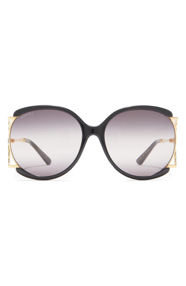 Gucci 60mm Round Sunglasses, Main, color,