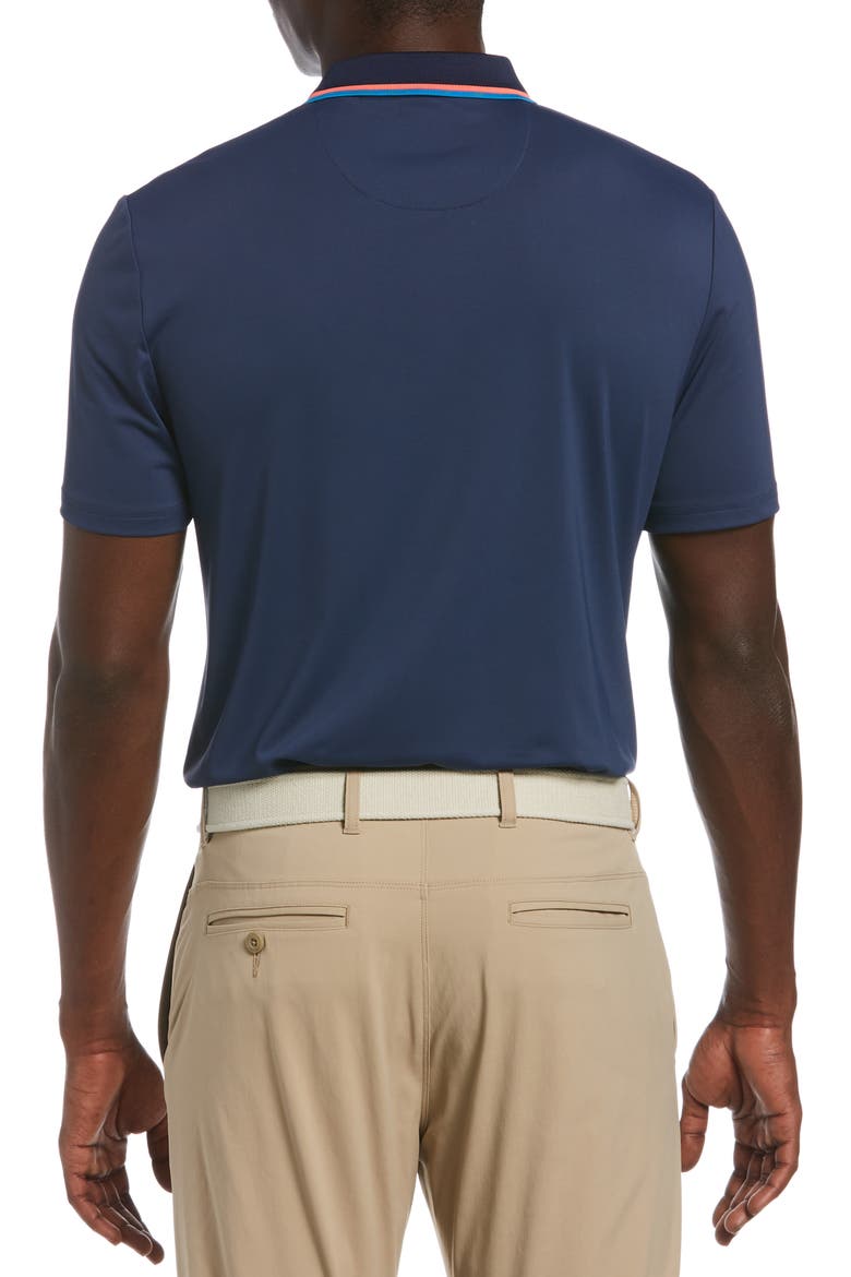 Original Penguin Resort Print Polo, Alternate, color, BLACK IRIS