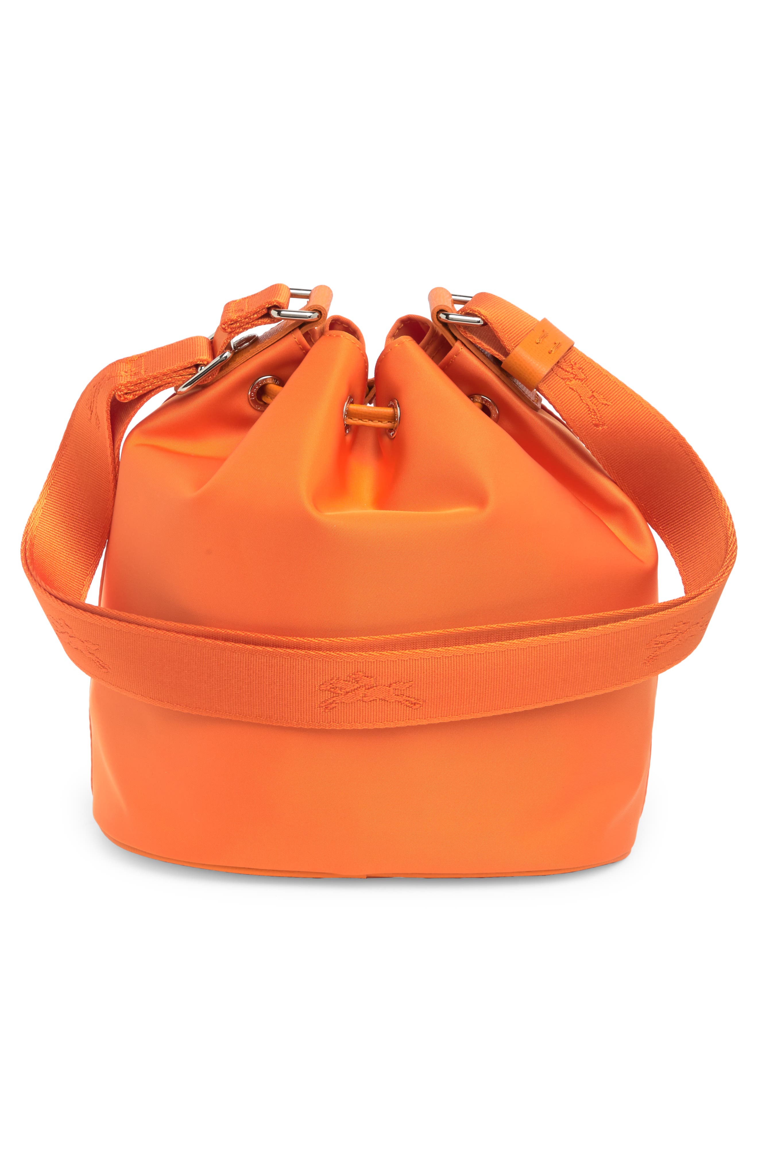 Longchamp Small Le Pliage Neoprene Bucket Bag, Alternate, color, Orange