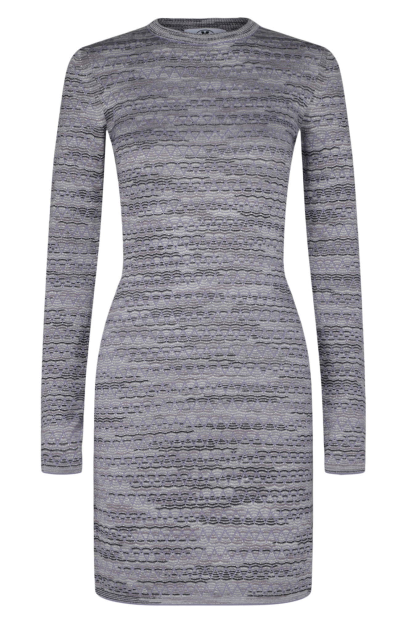 M Missoni Geometric Long Sleeve Minidress